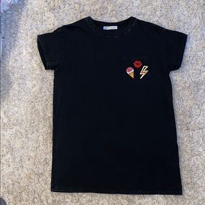 T-Shirt Dress w/ Patches